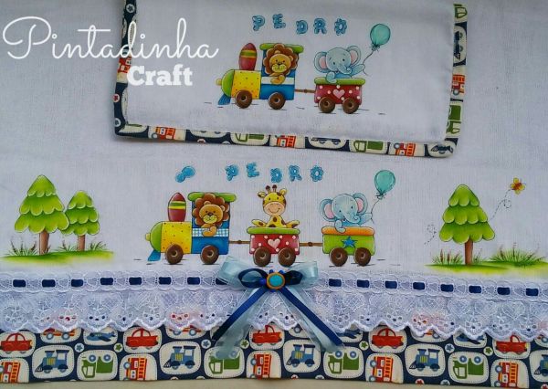 Kit Fraldas Trenzinho Zoo