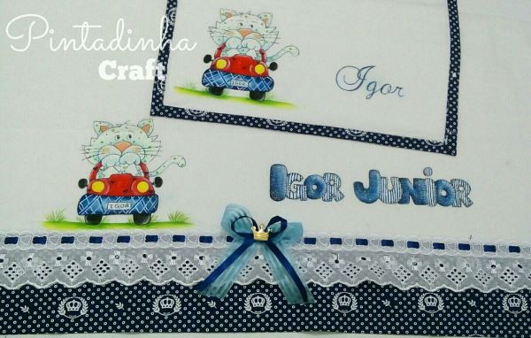 Kit Fraldas Personalizadas Gatinho